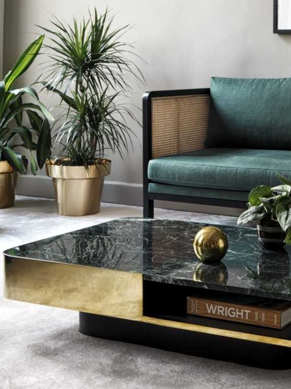 Red Edition Lounge coffee table, front view