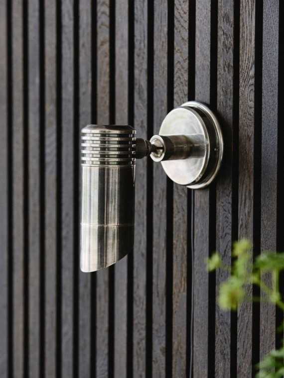 Nordal Bragi chrome wall lamp · front view