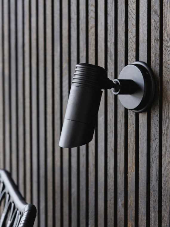 Nordal Bragi chrome wall lamp · front view