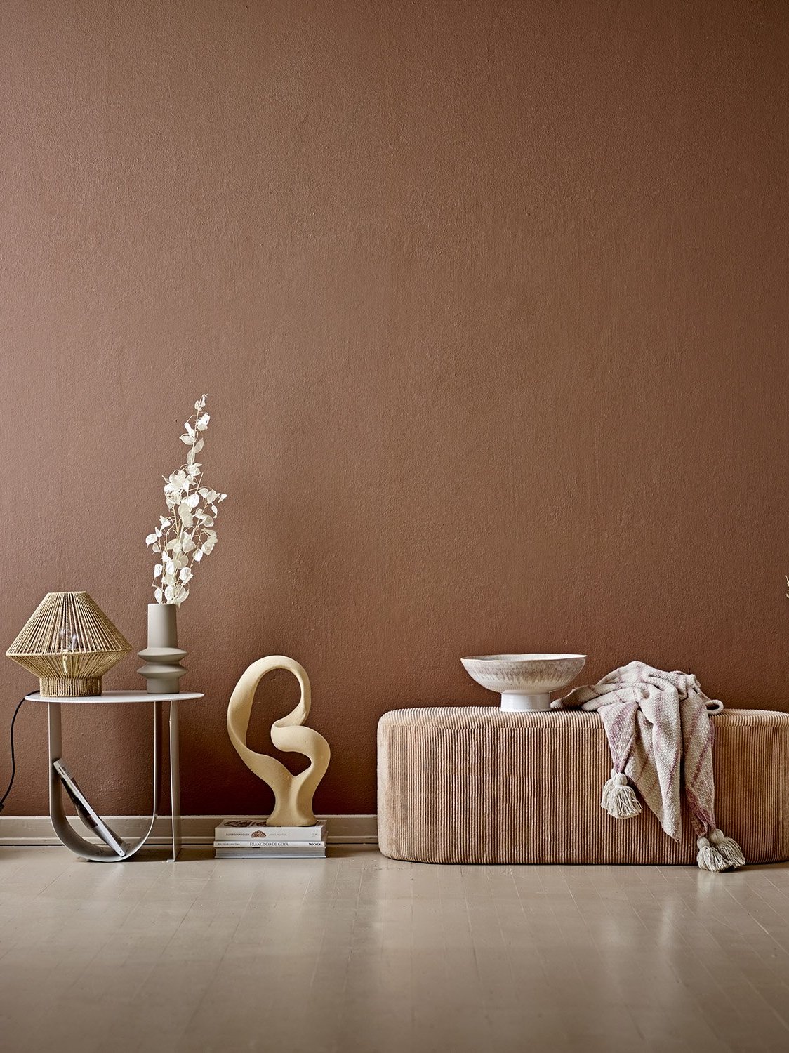 Bloomingville - Grey metal sidetable, Cher