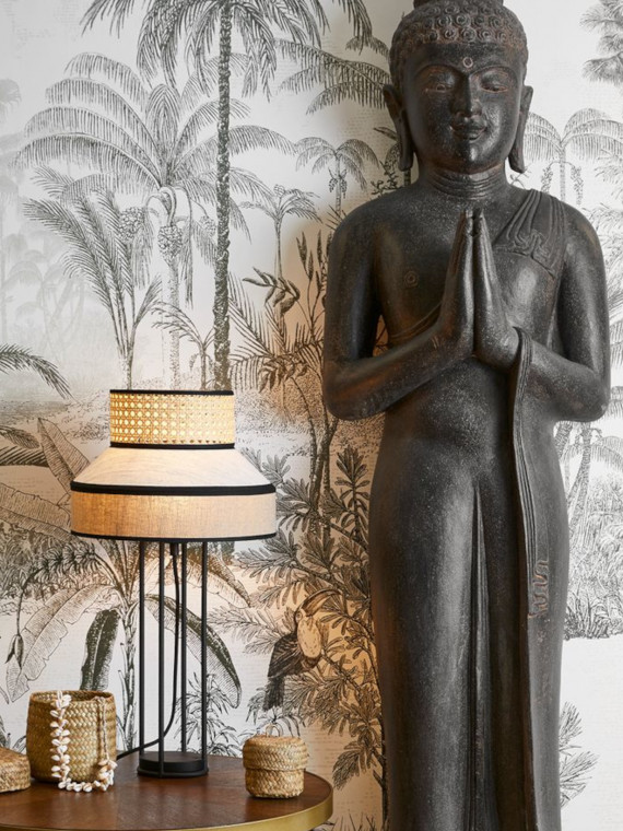 Metal and textile lamp, Singapour