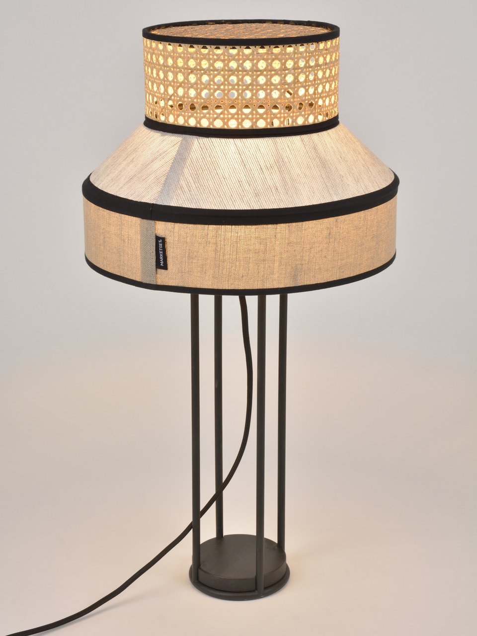 Metal and textile lamp, Singapour