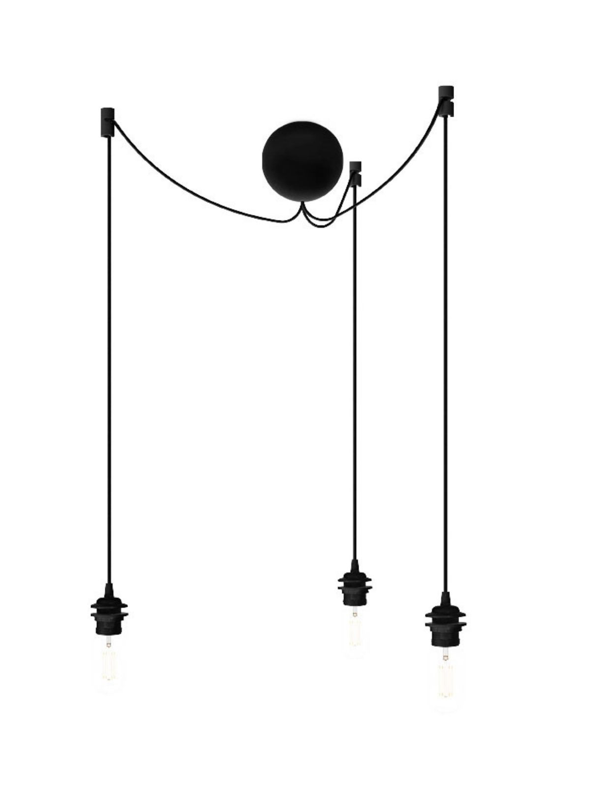 Umage Auvent noir pour trois suspensions Cannonball Cluster