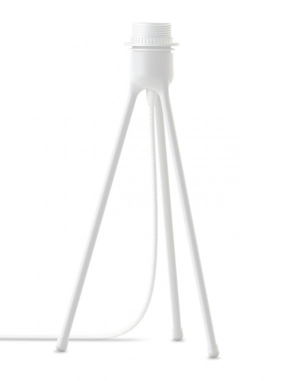 UMAGE - Lampe trépied en plume d'oie, Eos mini blanc et Tripod table blanc - MBS Design