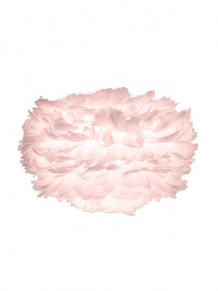 UMAGE - Lampe trépied blanc et plume d'oie rose, Eos mini