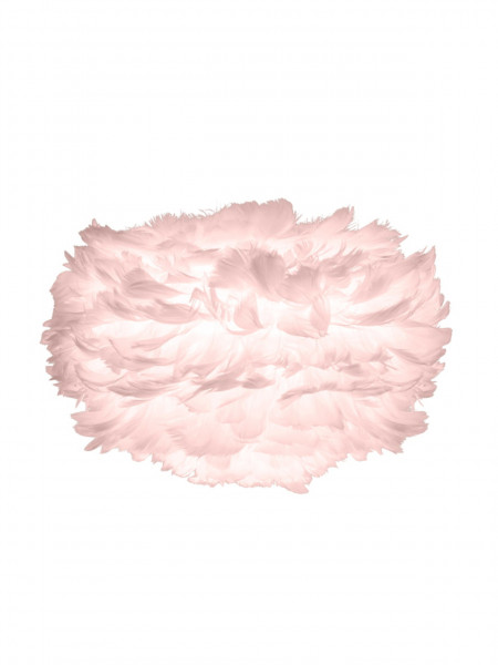 UMAGE - White tripod lamp with pink goose feather, Eos mini