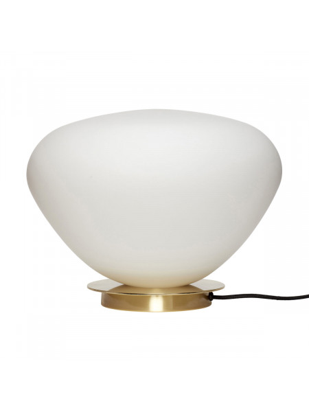 Hubsch Lamp in opaline and brass, Bernt