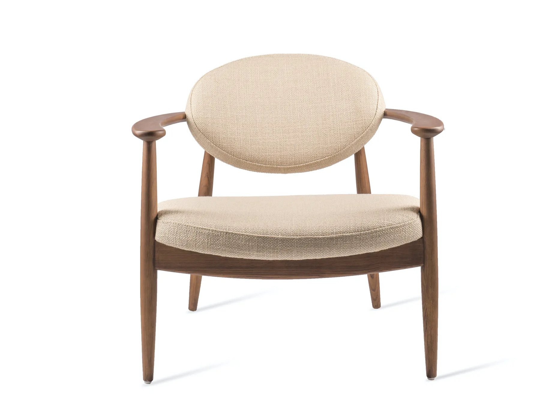 Pols Potten Fauteuil beige en frêne, Roundy