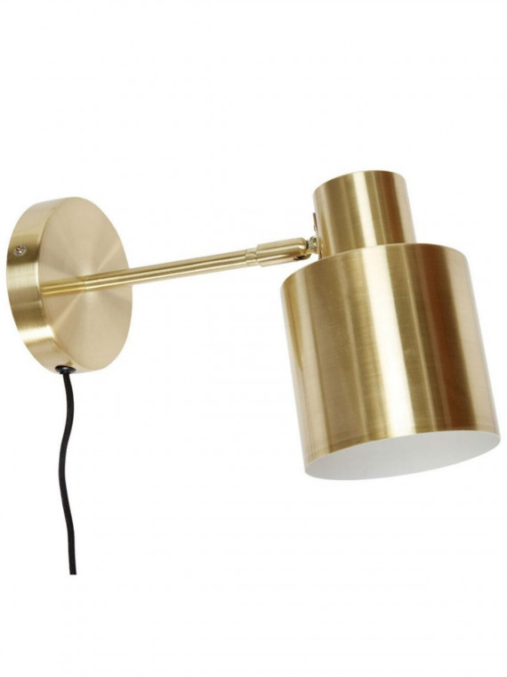 Hubsch Brass wall lamp, Ove