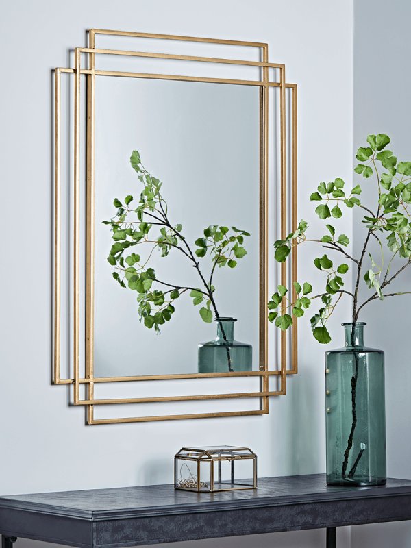 Nordal - Gilded Art Deco mirror, Square