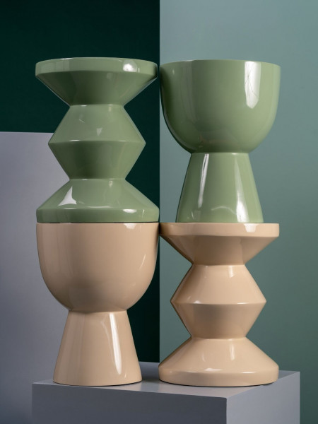 Pols Potten Stool Zig Zag beige