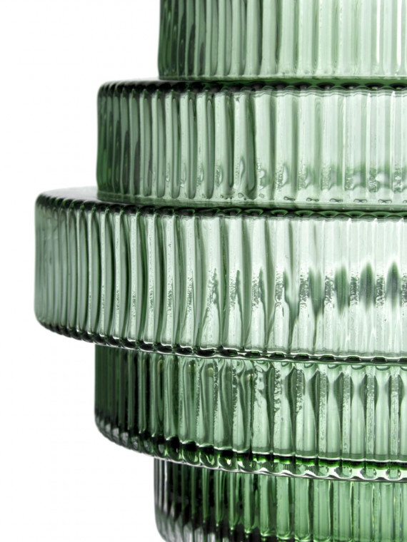 Nordal - Light green glass vase, Rill