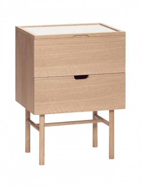 Hubsch - Oak chest of drawers with compartments, Sofia