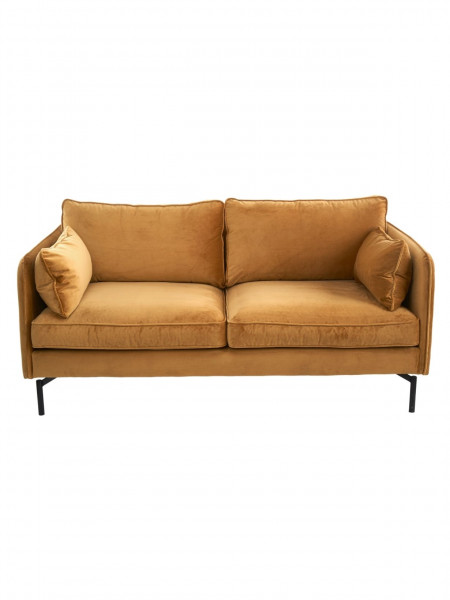 Retro sofa in golden velvet PPno2 Pols Potten