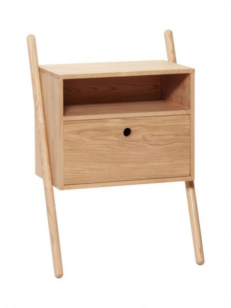 Table de chevet en chêne avec tiroir Annelise hubsch bois