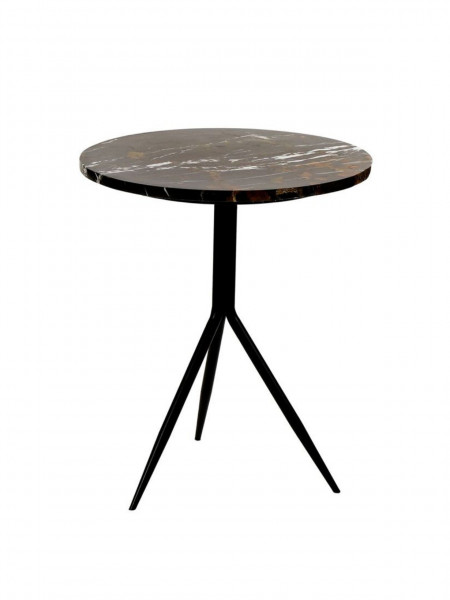 table de bistrot en marbre et metal dana pomax