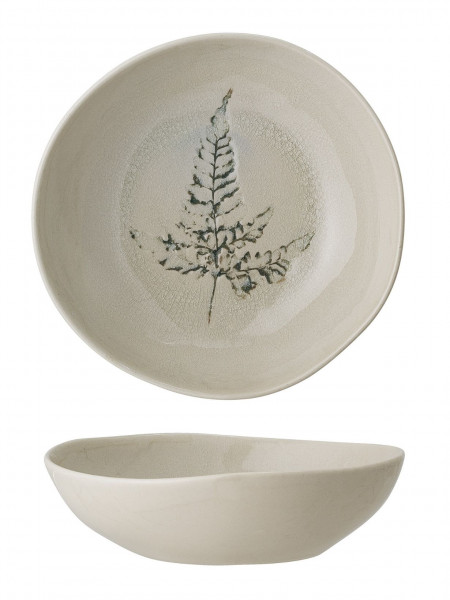 Natural stoneware soup plates x6 , Bea