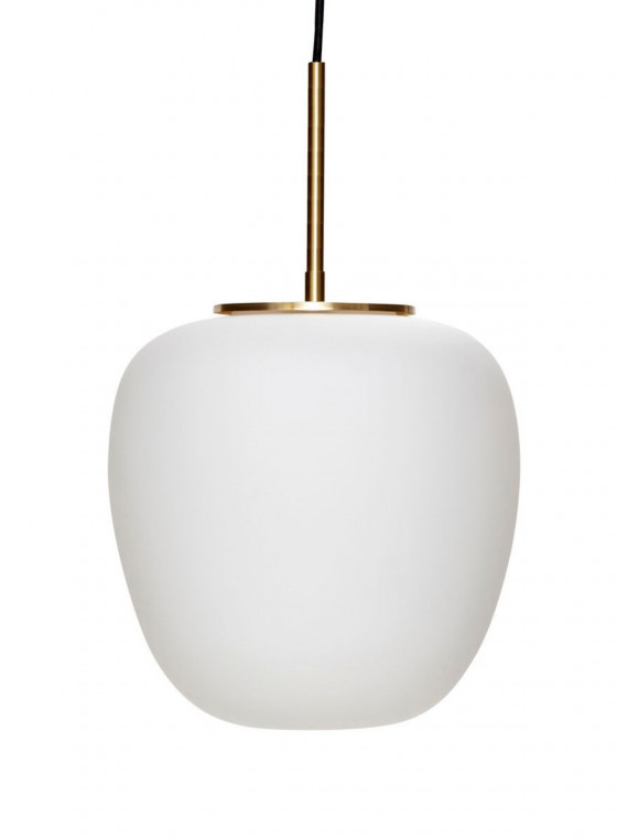 Hubsch Muse Hanging lamp in opaline glass