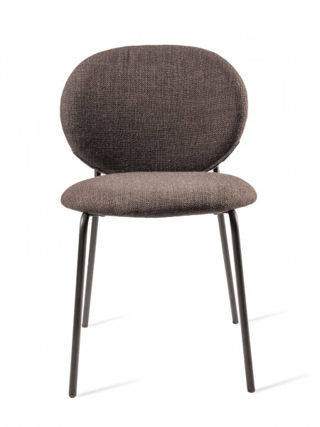 Black metal and fabric chair Simply Pols Potten