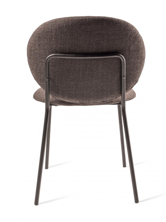 Chaise en métal noir et tissu simply Pols Potten