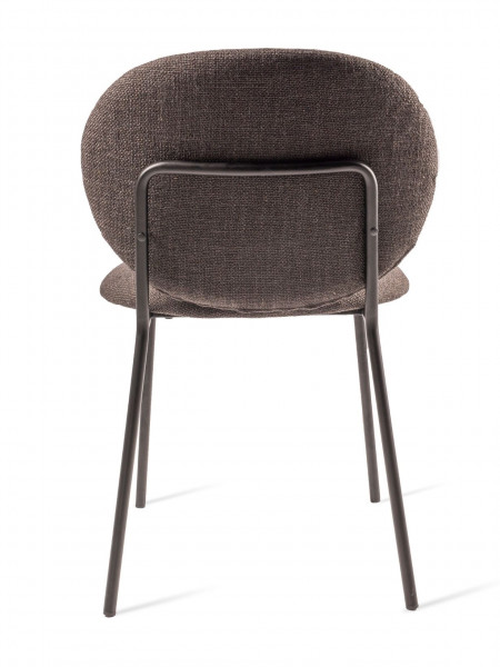 Black metal and fabric chair Simply Pols Potten