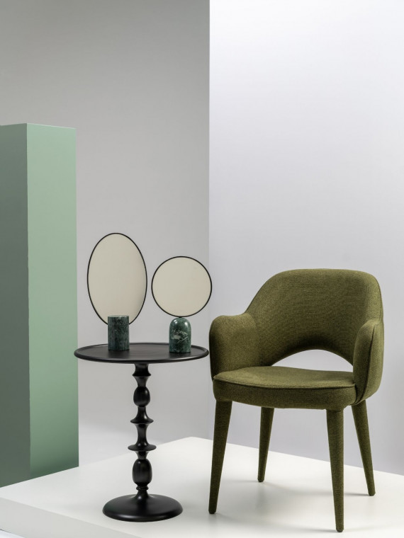 Cozy fabric dining armchair Abelia  Pols Potten
