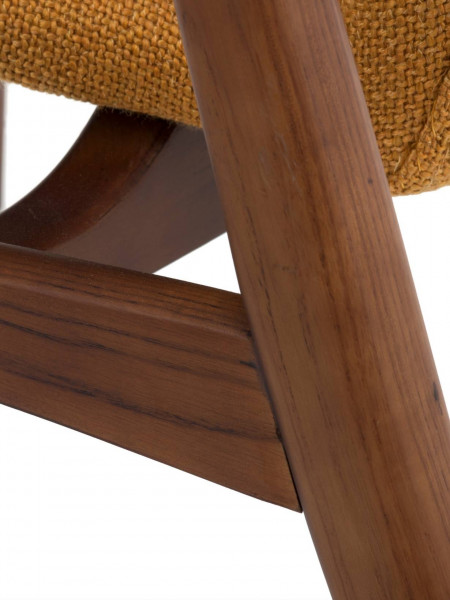 Pols Potten Scandinavian ash wood armchair, Peggy Ocher