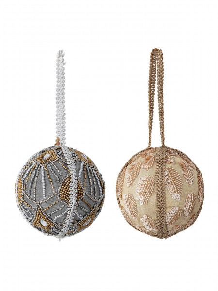 Christmas ornaments in acrylic, glass and cotton, Heyal Bloomingville