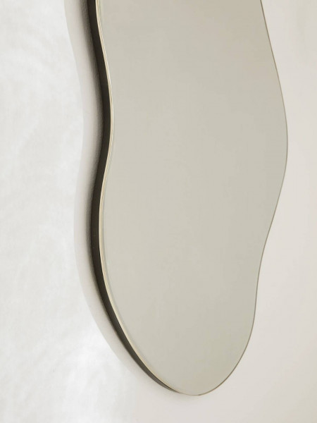 Asymmetrical mirror in brass, Pond Ferm living brass