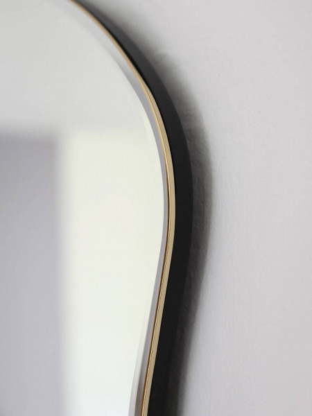Asymmetrical brass mirror, Pond Ferm living laiton