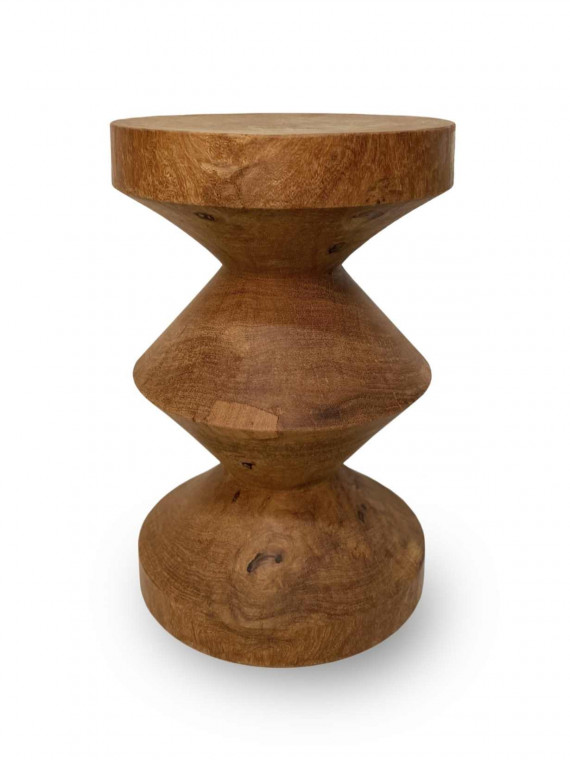 Wooden stool Zig Zag by Pols Potten