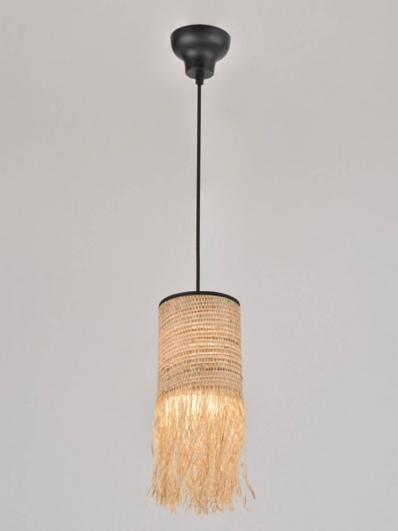 Market Set Hanging lamp in raffia and bana Formentera 1L - D13