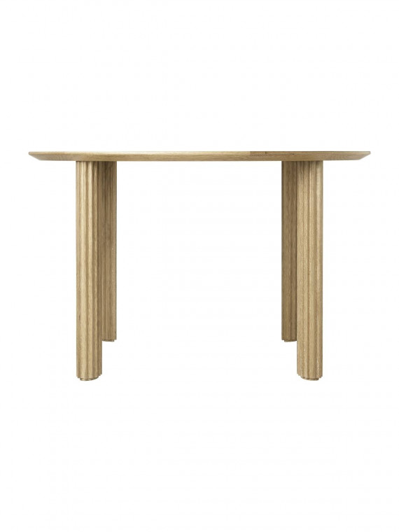 Dining table in solid oak and MDF, comfort table
