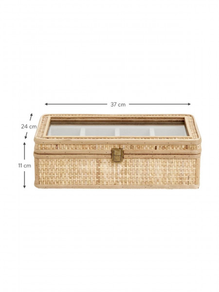 Nordal Boîte à bijoux en rotin Rattan