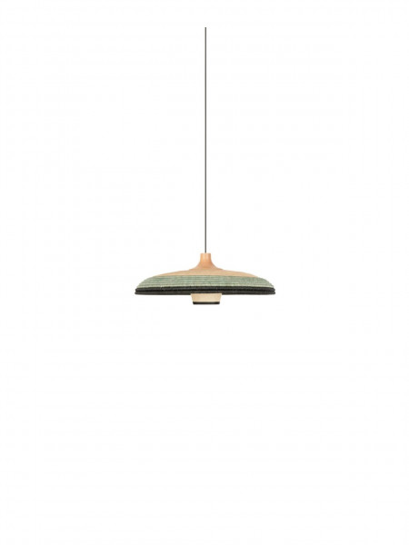 Hanging lamp in woven Abaca, Grass M by The Forestier