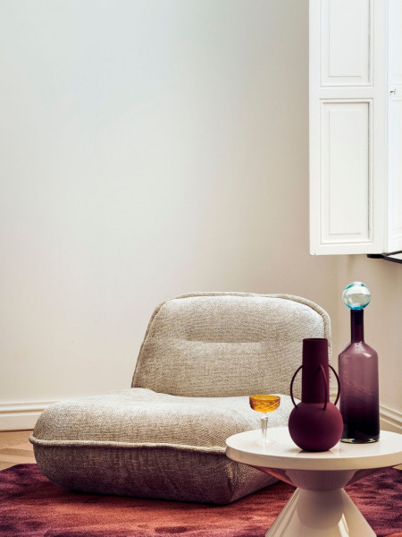pols potten Puff Lounge Chair Berry White