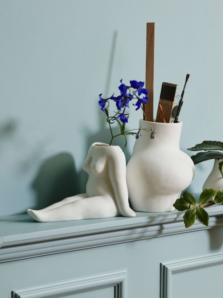 Nordal Ceramic vase-nude female reclining Avaji Full body