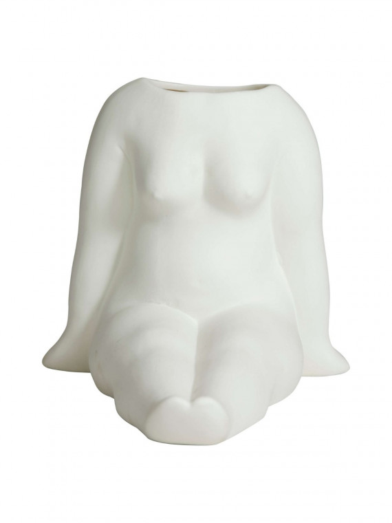 Nordal Ceramic vase-nude female reclining Avaji Full body