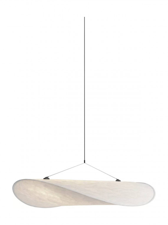 White tyvek suspension, Tense New Works pendant lamp