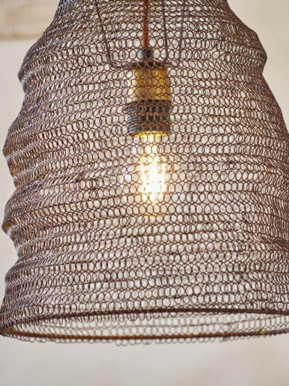 Suspension Jatani Small ovale en fil de fer, Nkuku