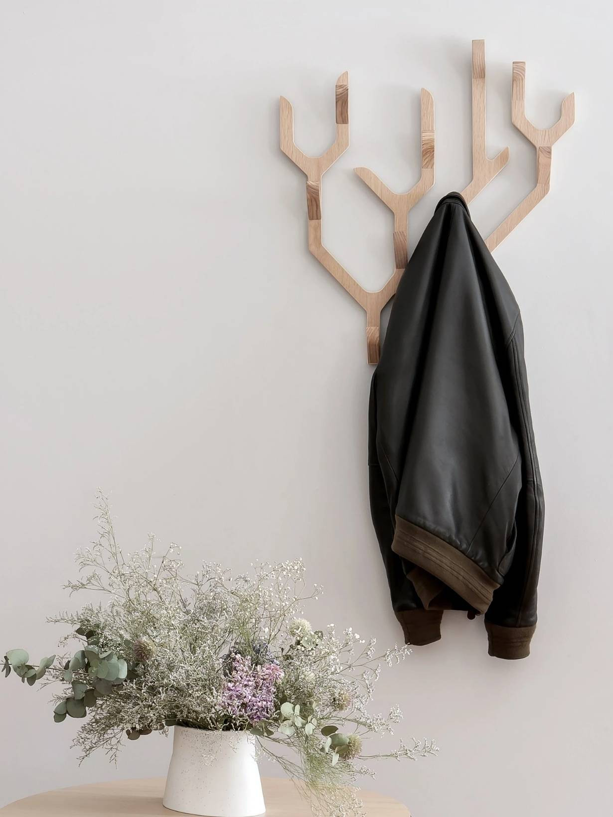 natural Oak wall coat rack, Ambroise Hartô