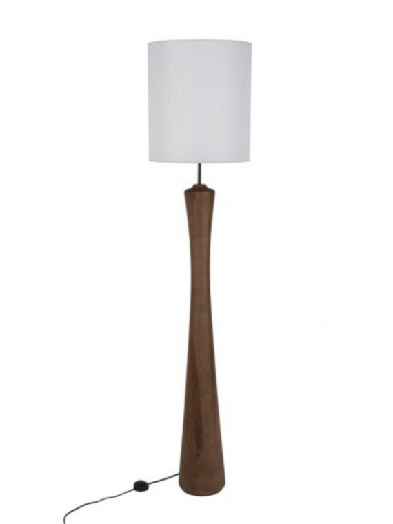 Mokuzaï white solid wood floor lamp Market Set