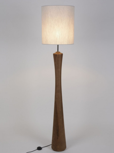 Mokuzaï white solid wood floor lamp Market Set