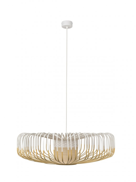 Natural bamboo hanging lamp, Bamboo Up XXL Forestier