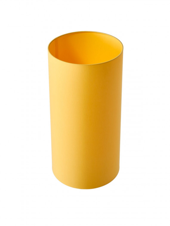 Table lamp with yellow shade and dark blue base Twister Pols Potten