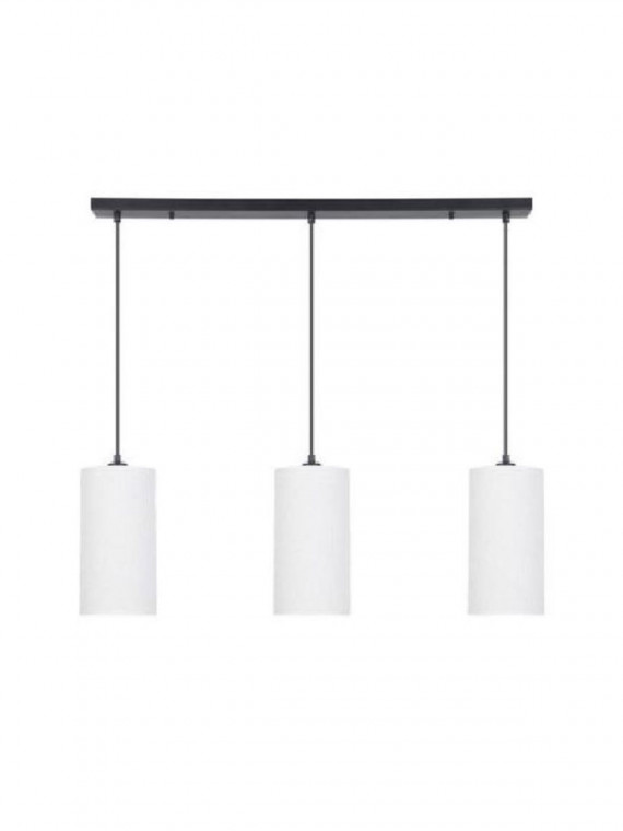 Metal and fabric hanging lamp with 3 lights, Cosiness 3L Market Set