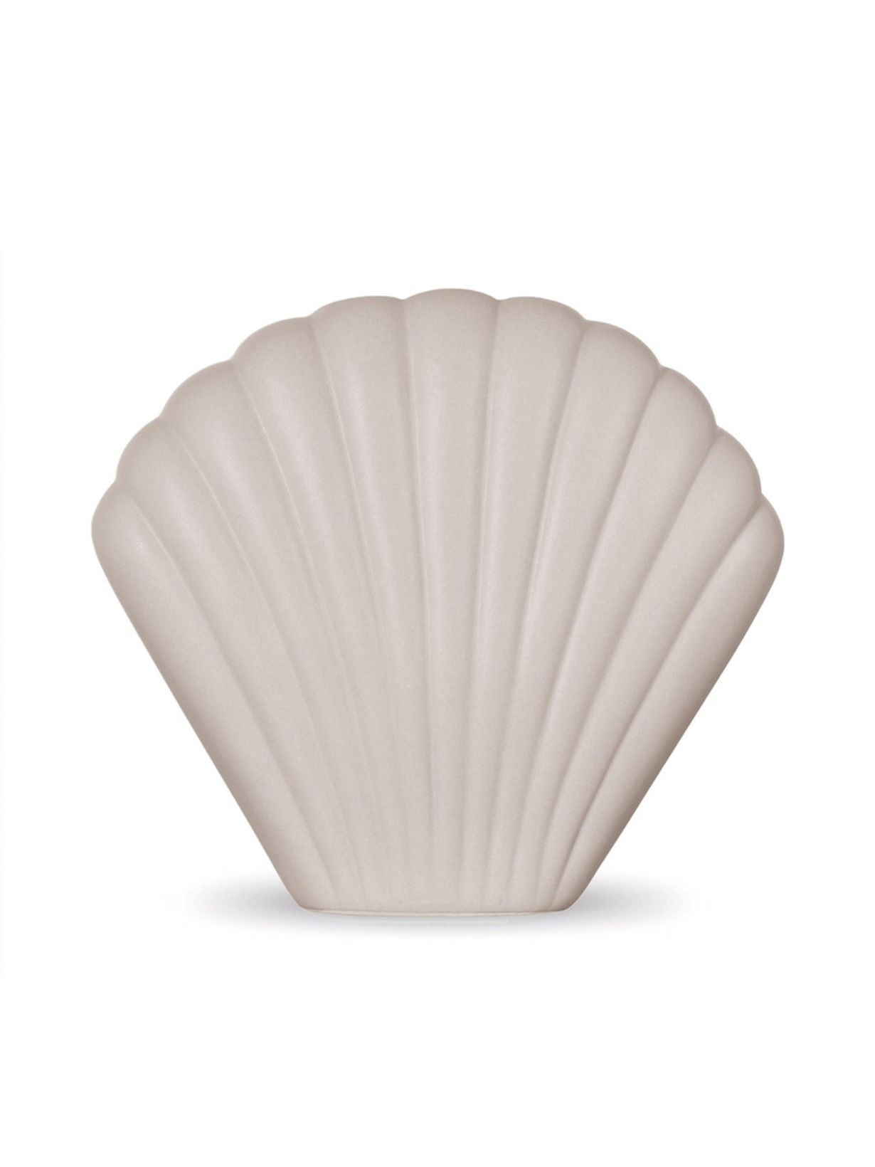 Objet Vase Coki en céramique coquillage gris clair