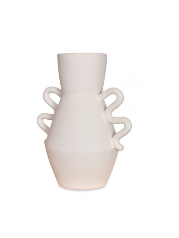 Opjet Wave Ceramic Vase White