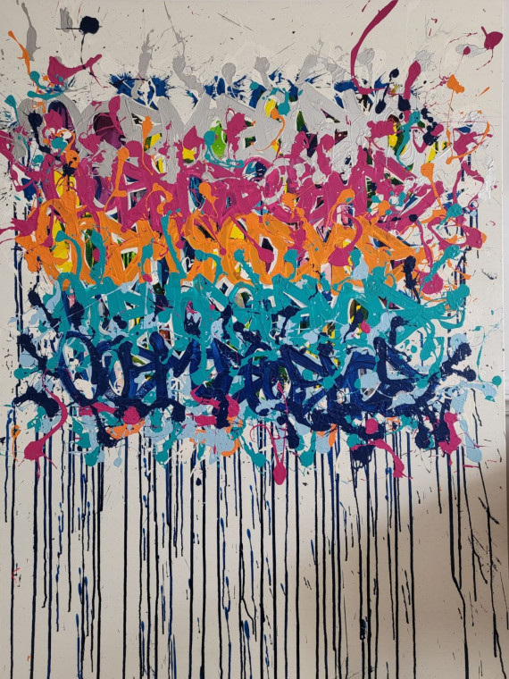 Acrylic on canvas H131 x W97 cm, 2017 - Cosmos