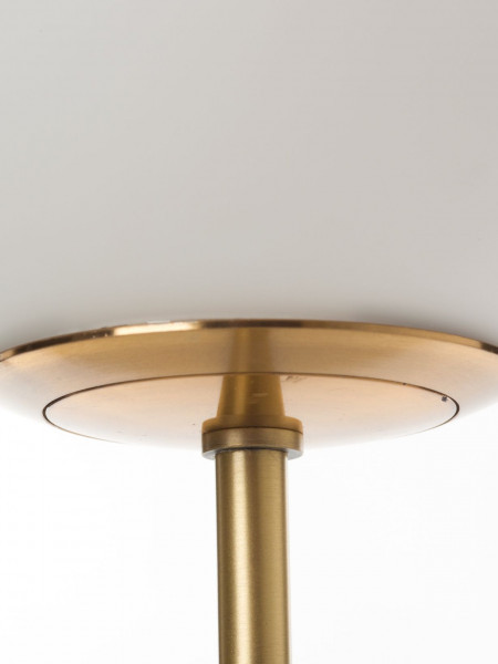 Pols Potten Full Moon desk lamp in marble and opal glass